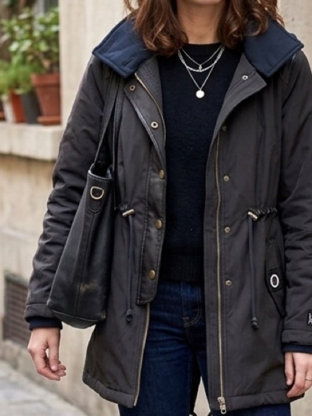 Lost and Found Black Cinch Coat